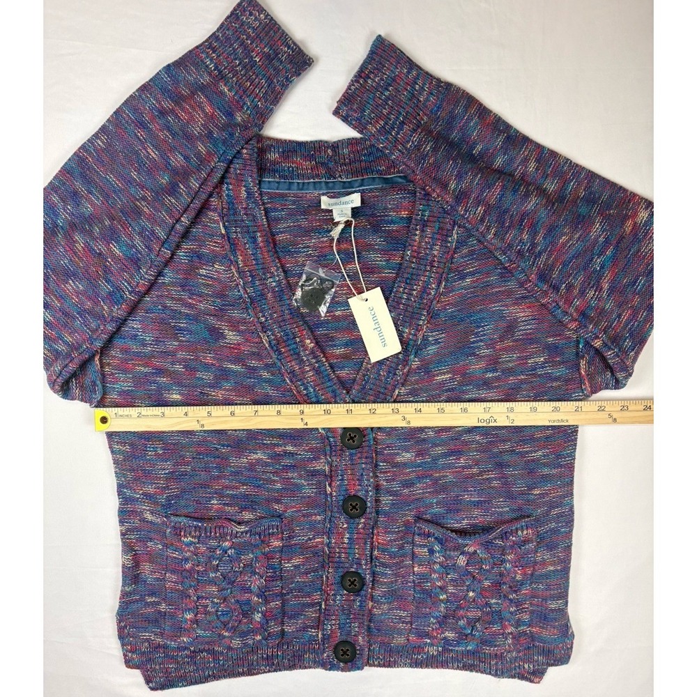 NWT Sundance Cardigan Sweater Women's  Multicolor   Size Small 4 Button - Picture 8 of 16